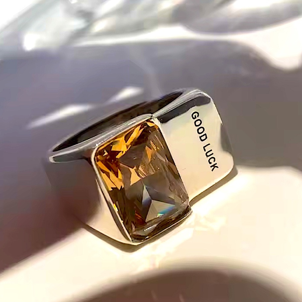 STERLING SILVER CITRINE RING - Picture 12 of 12